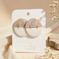 Ashley Statement White Marble Half Circles