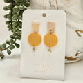 Millie Statement Gold Arch Circle Dangle