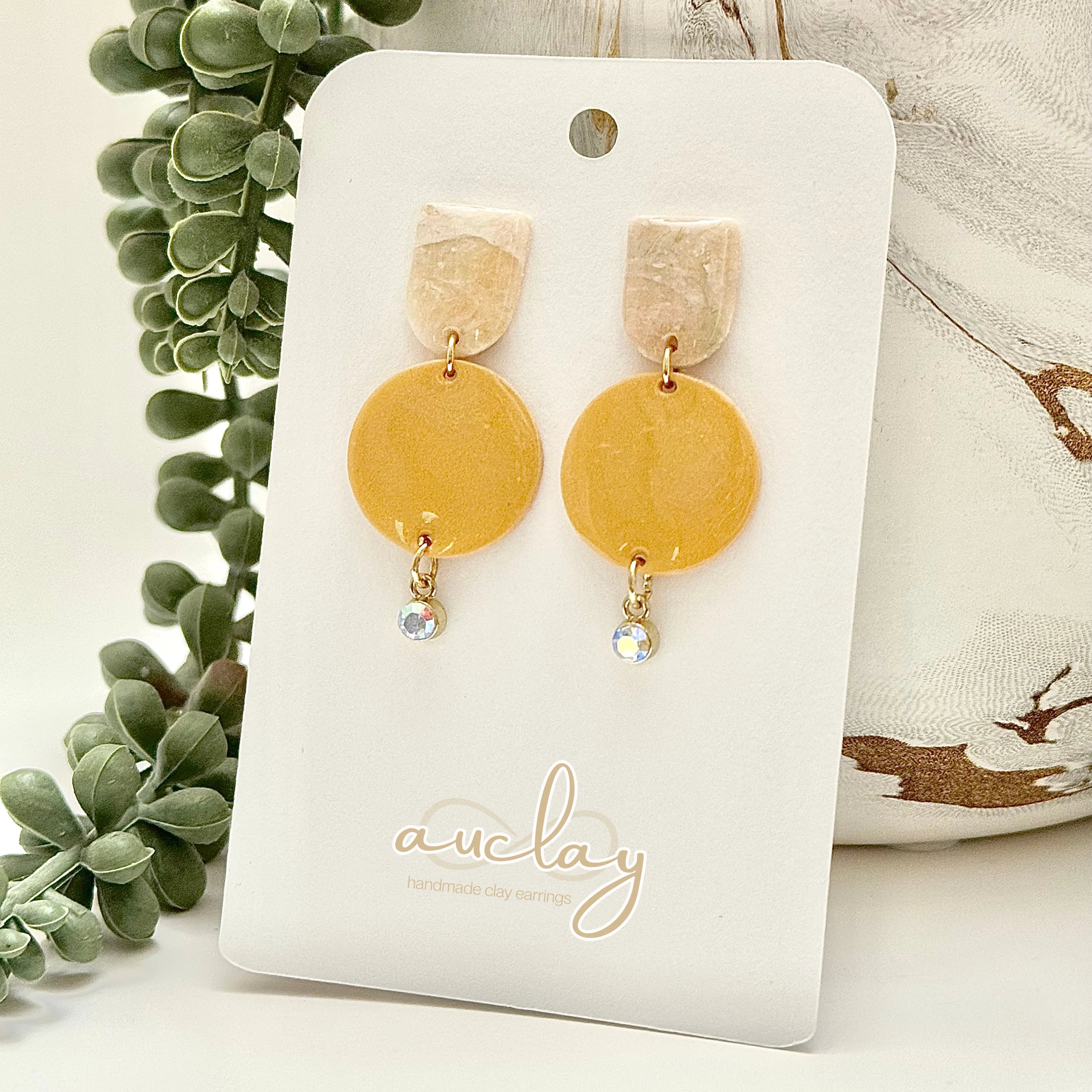 Millie Statement Gold Arch Circle Dangle