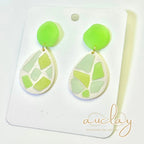 Maisie Statement Seaglass Mosaic Teardrop