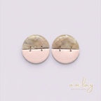 Ashley Statement Blush Marble Half Circles