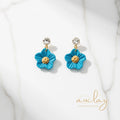 Chanti Delicate Teal Flower Dangle