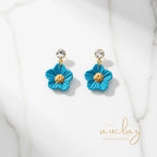 Chanti Delicate Teal Flower Dangle