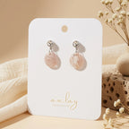 Ashley Delicate Marble Round Dangle