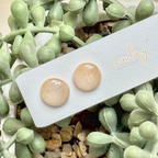 Millie Everyday Gold Marble Circle Stud