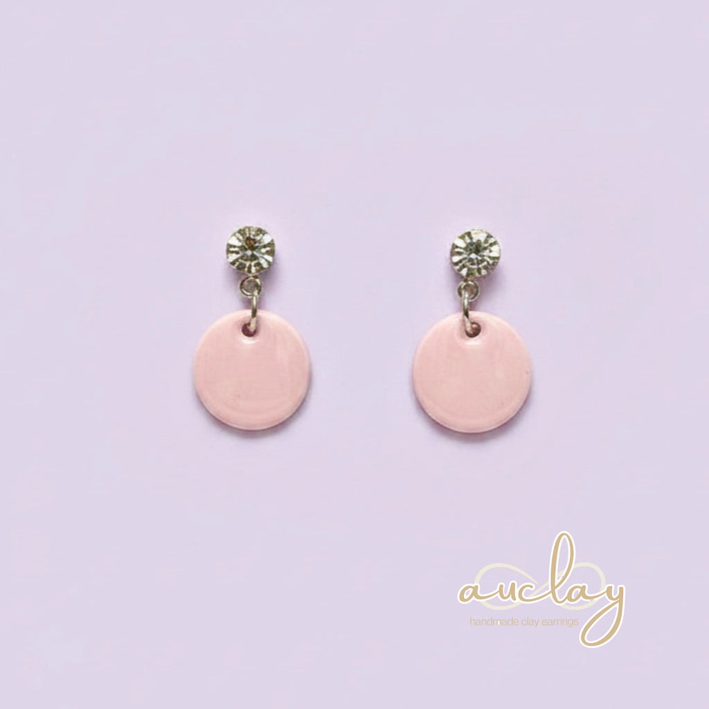 Ashley Delicate Blush Round Dangle