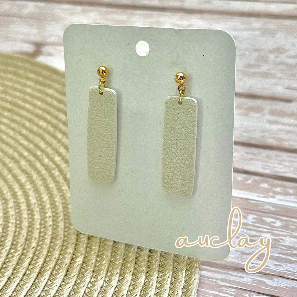 Maisie Delicate White Bar Gold Dangle
