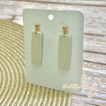 Maisie Delicate White Bar Gold Dangle