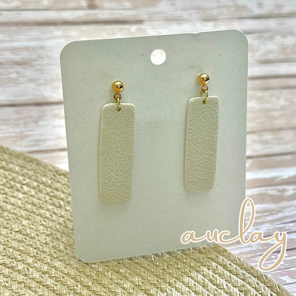 Maisie Delicate White Bar Gold Dangle