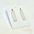 Maisie Delicate White Bar Gold Dangle