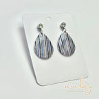 Shellie Statement Stripe Stone Teardrop