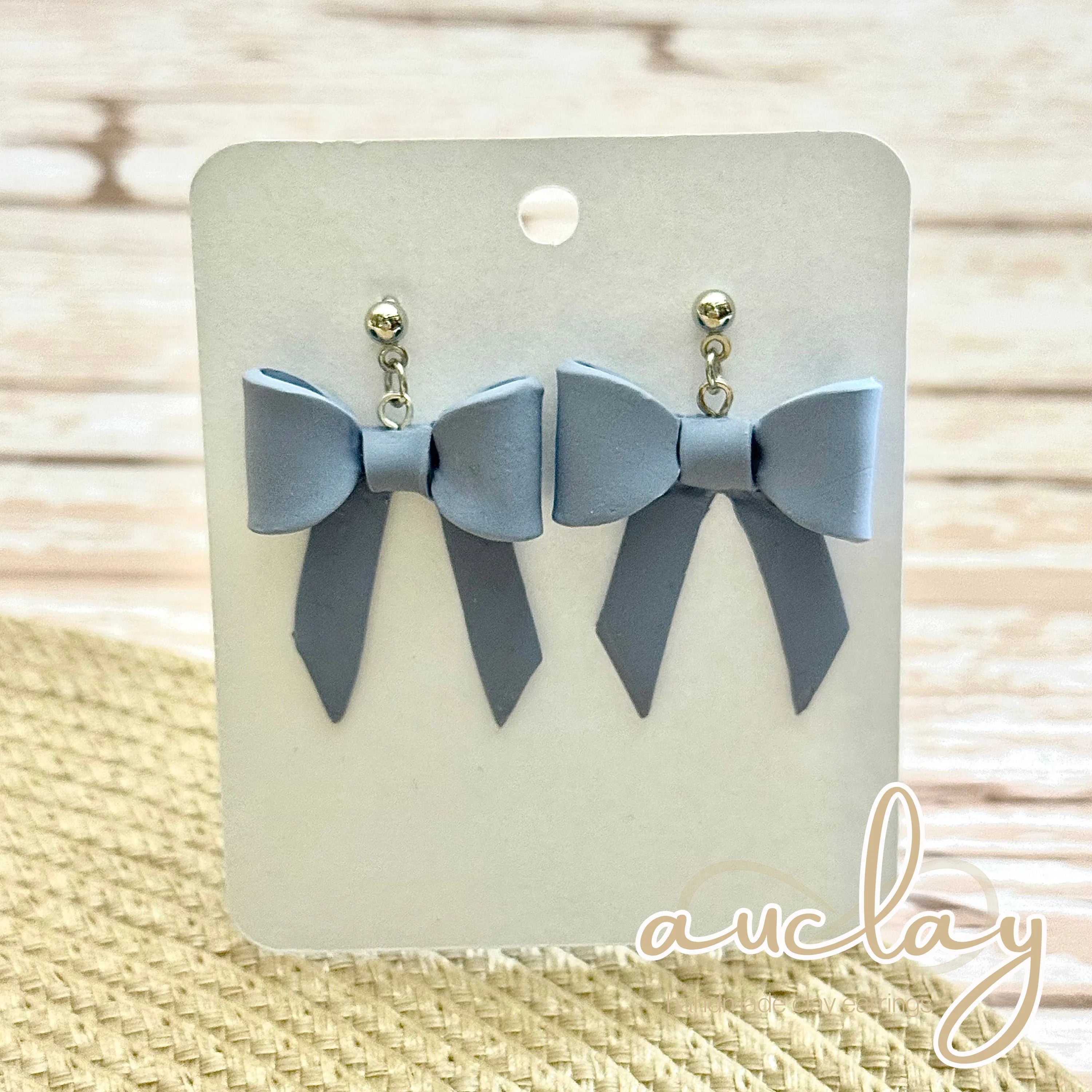 Olivia Statement Bluestone Bow Dangle