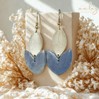 Julia Statement Blue Marble Pearl Petal Drop
