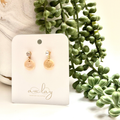 Millie Delicate Gold Marble Circle Dangle