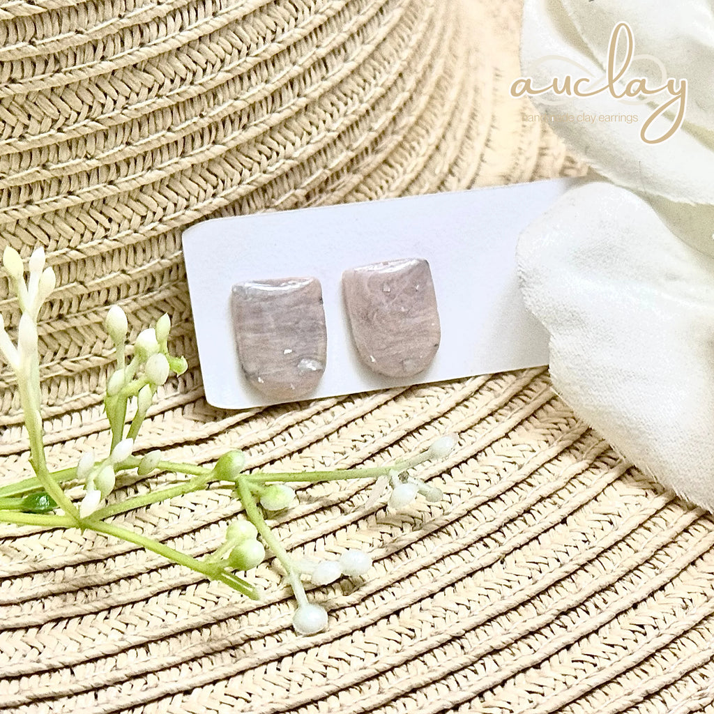 Ashley Everyday Pink Marble Arch Stud