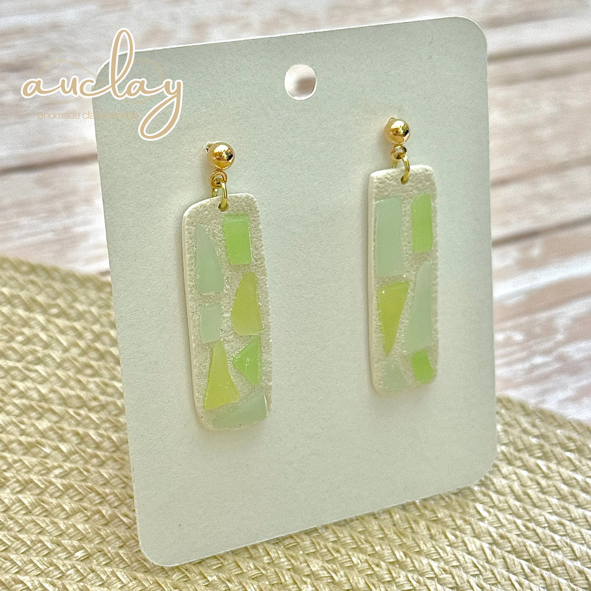 Maisie Delicate Seaglass Mosaic Bar Dangle