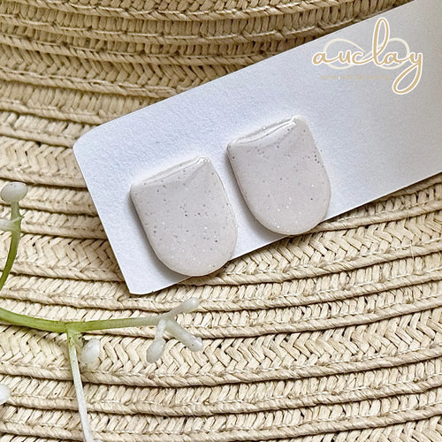 Ashley Everyday White Arch Stud