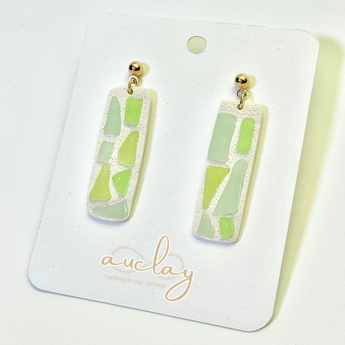 Maisie Delicate Seaglass Mosaic Bar Dangle