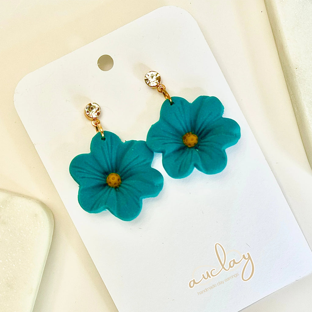Chanti Statement Teal Flower