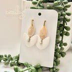 Millie Statement White Bottom Flower Drop Dangle