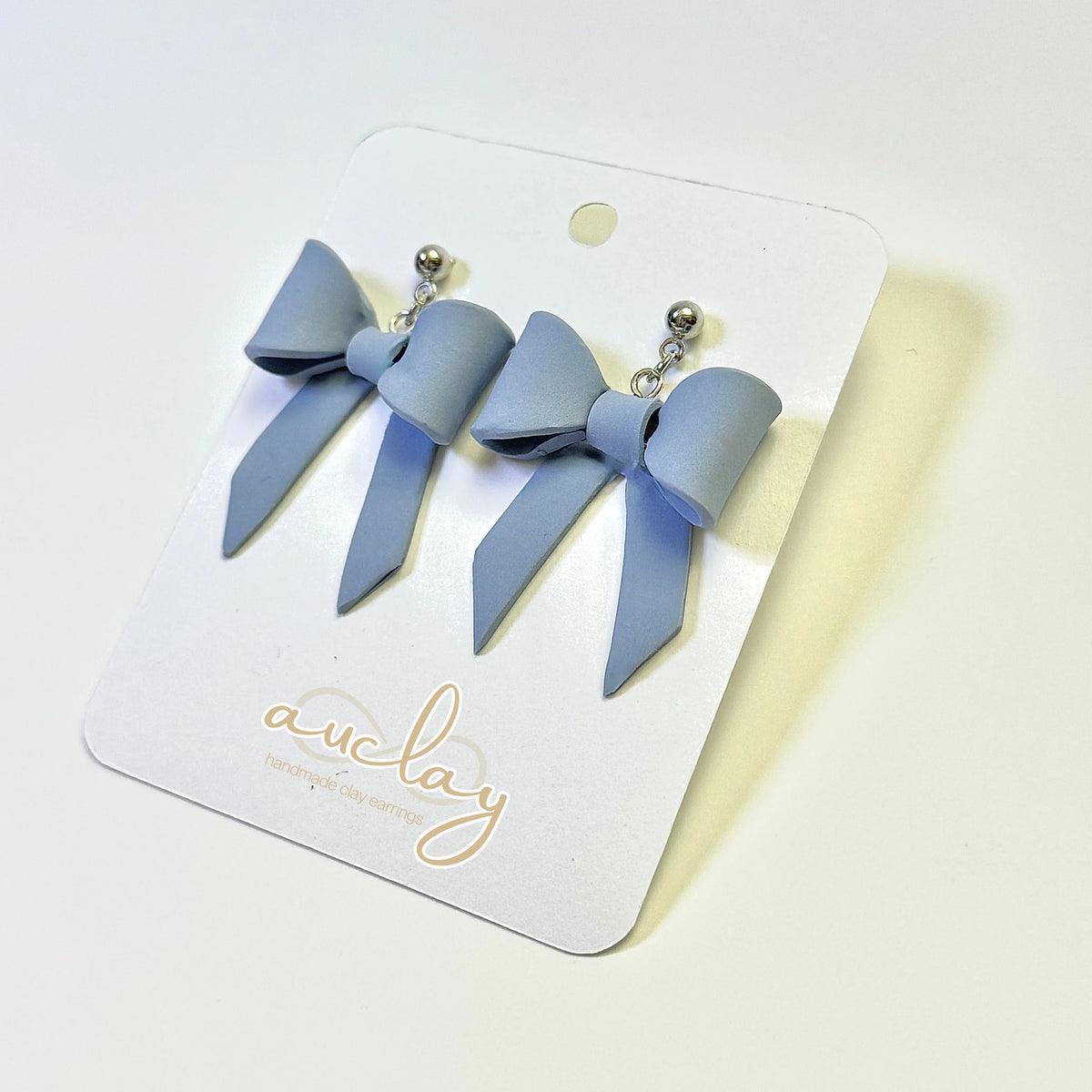 Olivia Statement Bluestone Bow Dangle