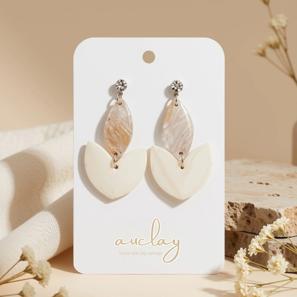 Ashley Statement White Bottom Petal Drop