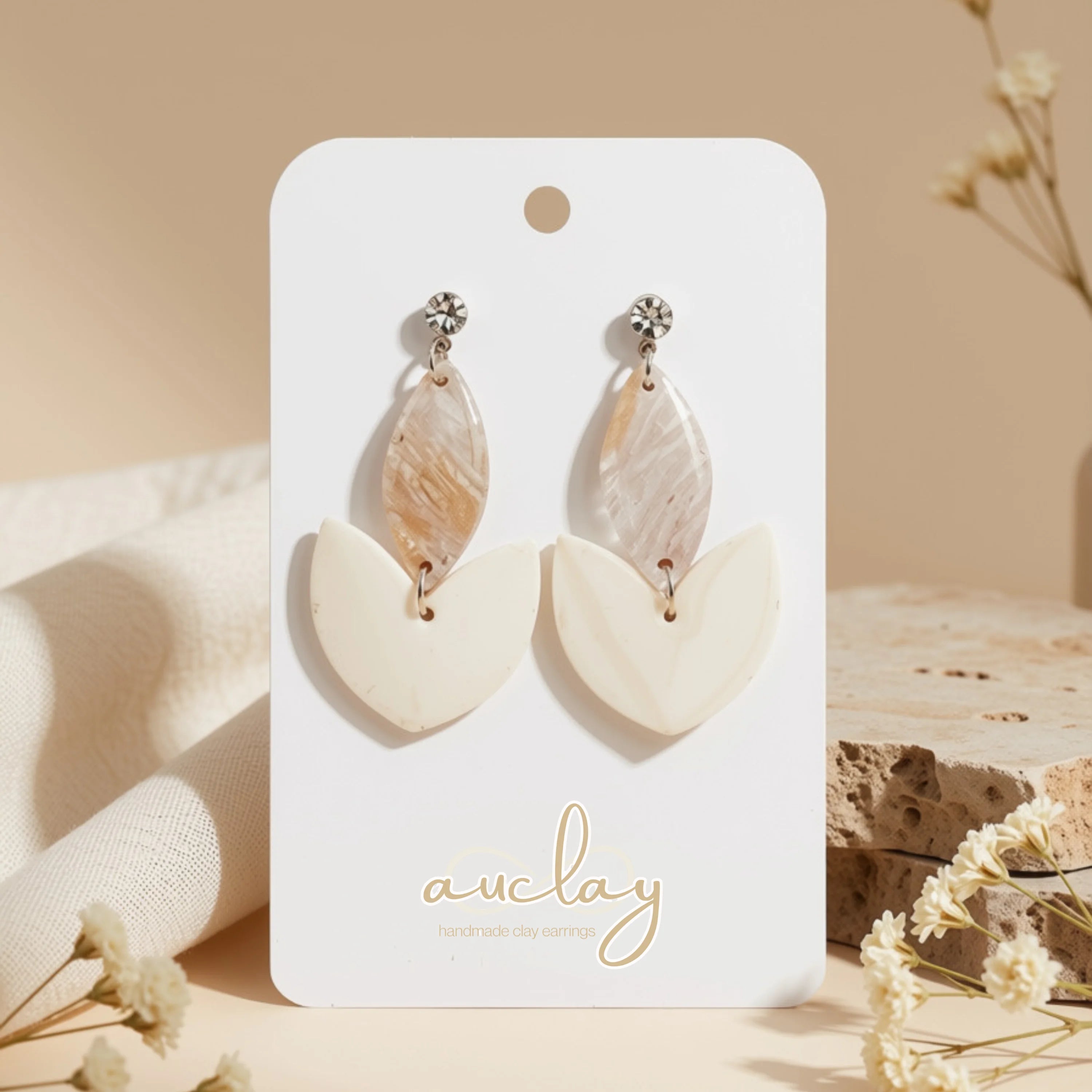 Ashley Statement White Bottom Petal Drop
