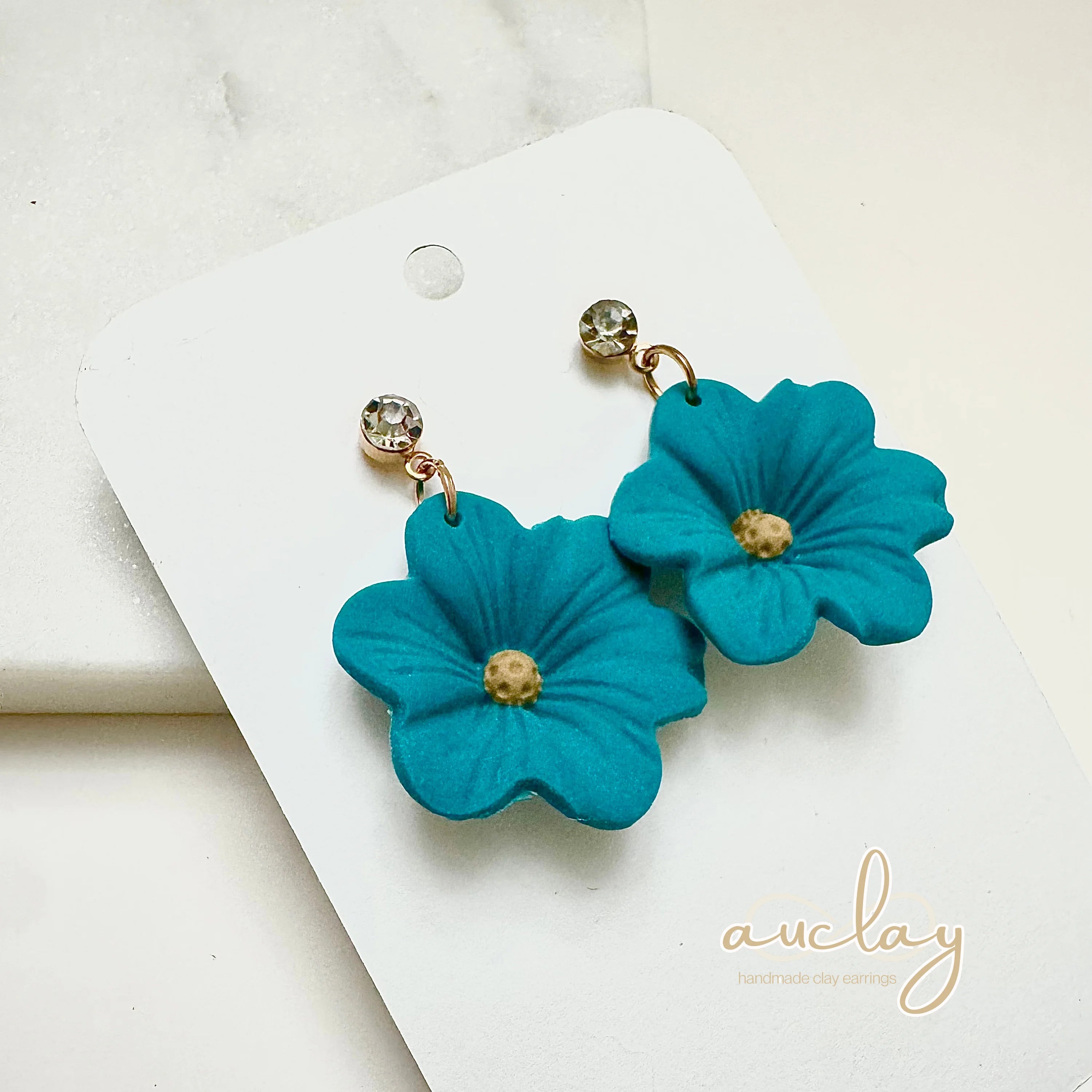 Chanti Statement Teal Flower