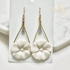 Chanti Statement White Gold Drop Flower